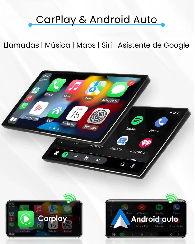 Universal 10 Inch Android Auto Carplay Rotatable and Removable Radio