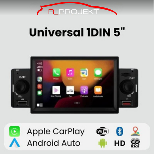 Universal Radio 1 DIN Android Auto Carplay 5 Inch
