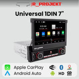 Universalradio 1 DIN Android Auto Carplay 7 Zoll