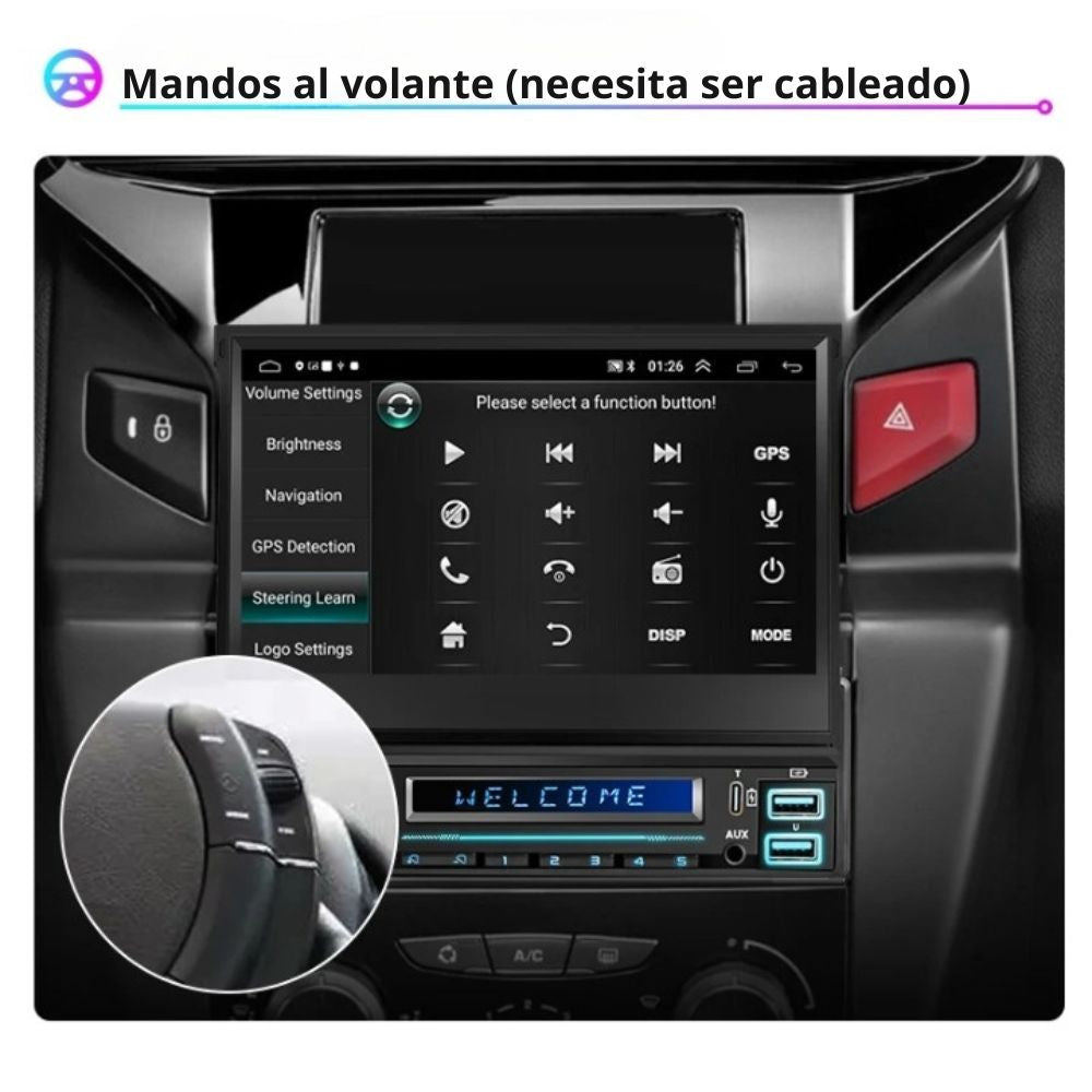 Universal Radio 1 DIN Android Auto Carplay 7 Inch