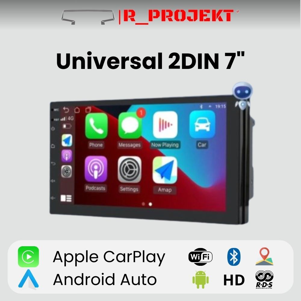 Universal Radio 7 Inch Android Auto Carplay