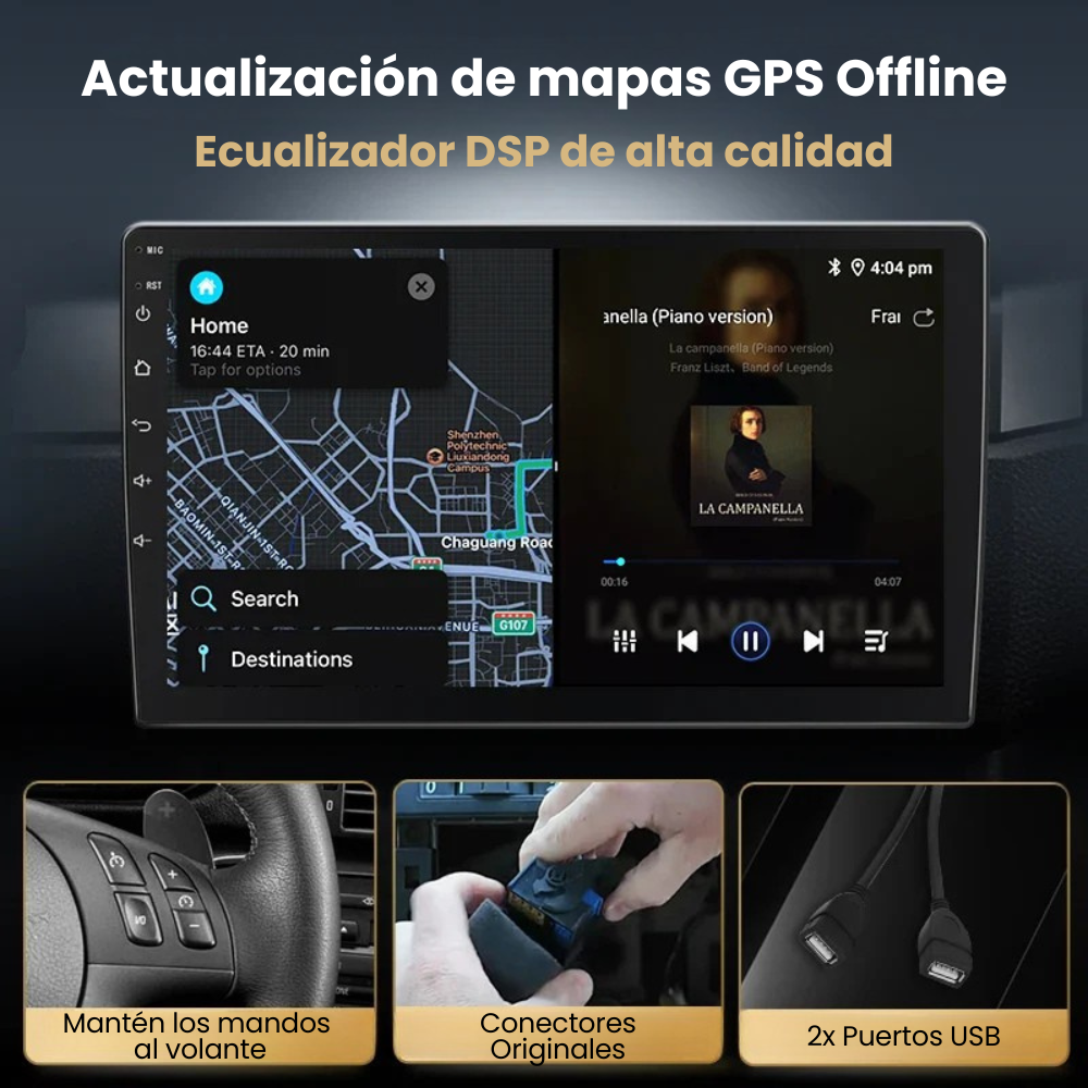 Android Auto Radio Carplay Mitsubishi Outlander 2 | Citroen C-Crosser | Peugeot 4007 2005-2011
