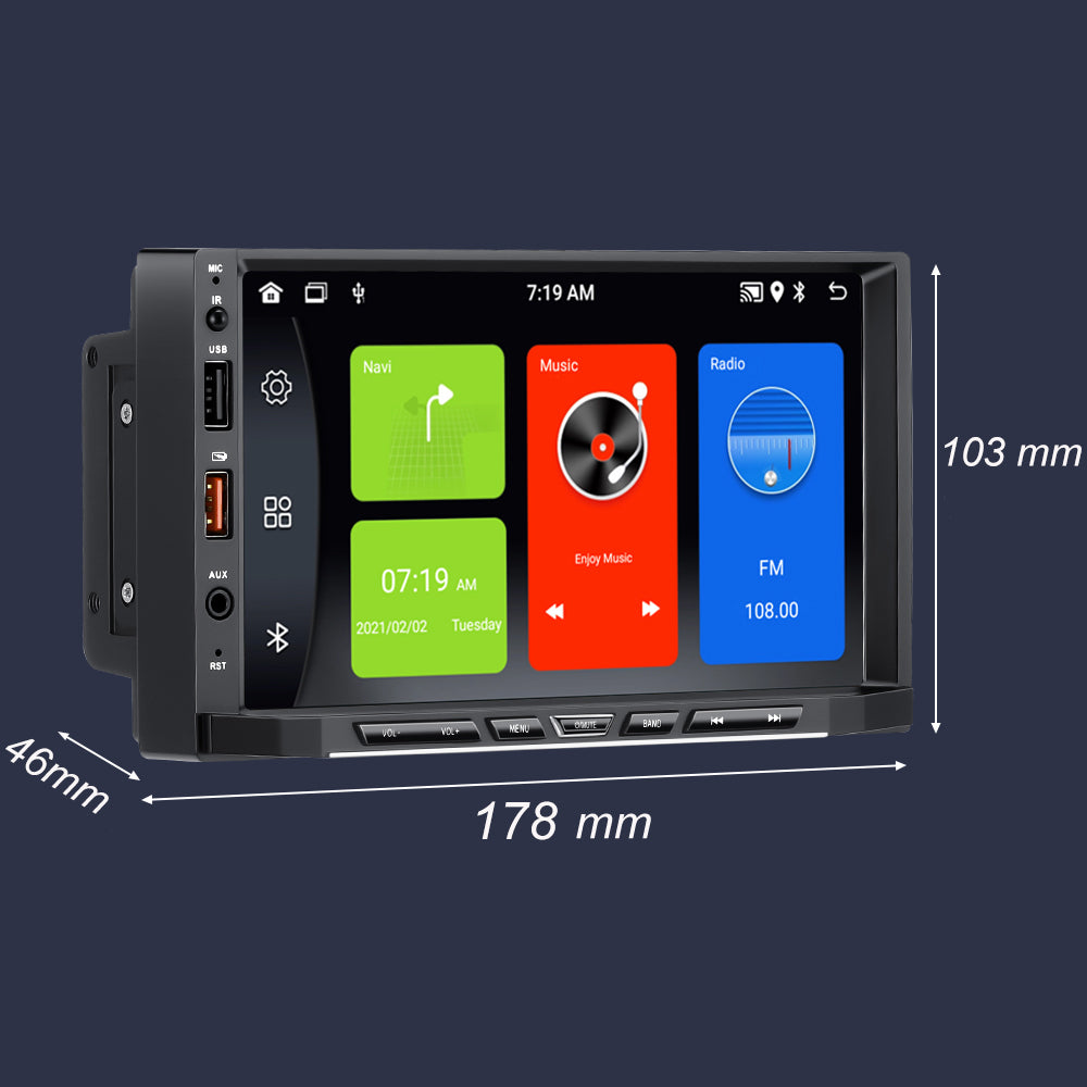 Universal Radio 7 Inch Android Auto Carplay