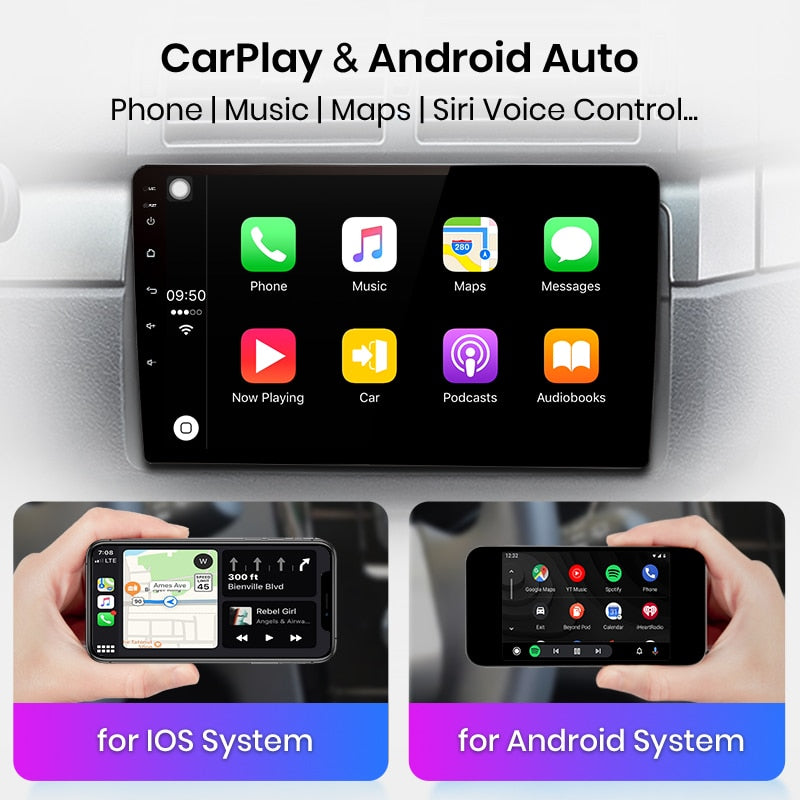Touch Screen radio Android Auto Carplay Renault Clio 3 2005 - 2014 –  RProjekt