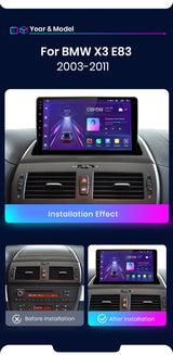 Android Autoradio Carplay <tc>BMW</tc> X3 E83 2003 - 2011