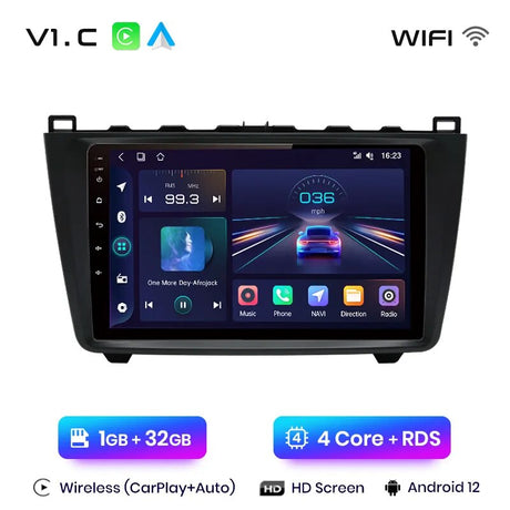 Android Autoradio Carplay Mazda 6 2007 - 2013