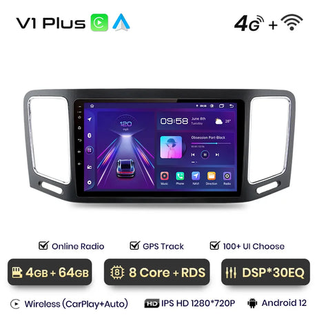 Radio Android Auto Carplay Volkswagen Sharan 2010-2022