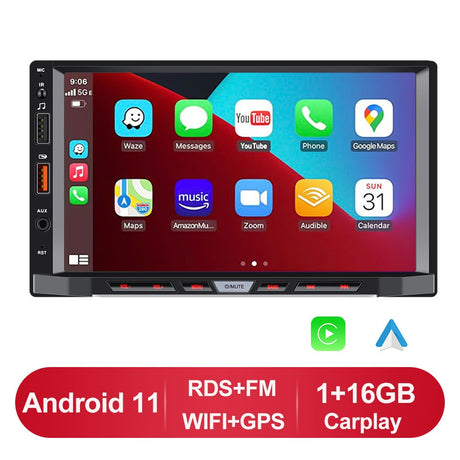 Radio UNIVERSAL ANDROID 7 PULGADAS ANDROID AUTO CARPLAY - RProjekt