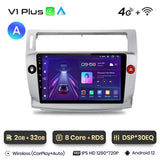 Radio Android Auto Carplay Citroen C4 2004 - 2009