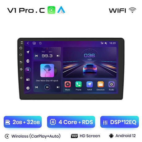 pantalla peugeot 407 con sistema operativo android apple carplay android auto 9 pulgadas HD bluetooth wifi red 4G mirror link play store google maps spotify waze