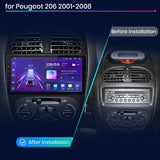 Radio ANDROID para PEUGEOT 206 2001-2008 - RProjekt