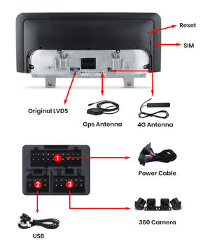 Android Auto Carplay Screen BMW X1 E84 2009 - 2015